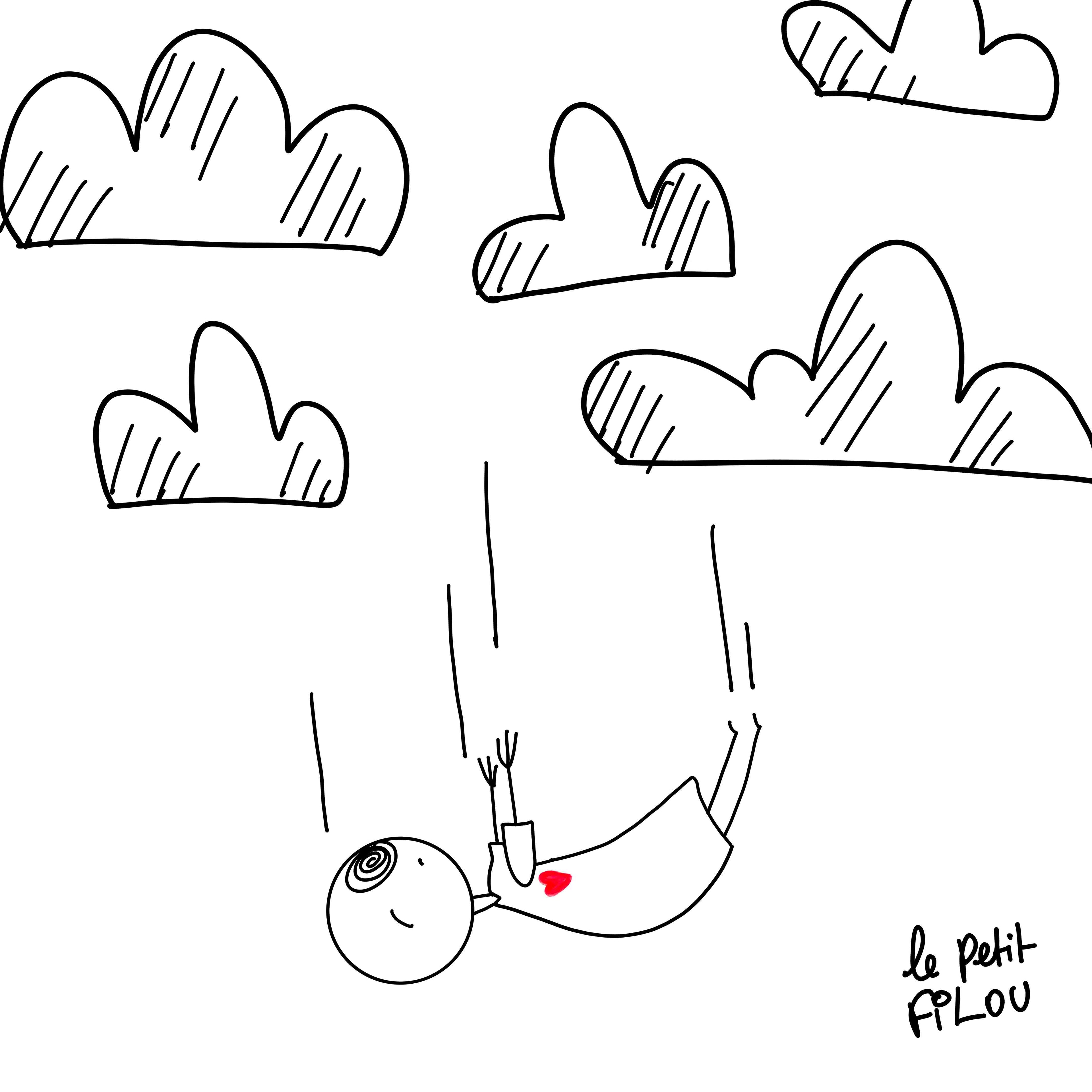 le petit Filou et la chute